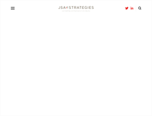 Tablet Screenshot of jsastrategies.com